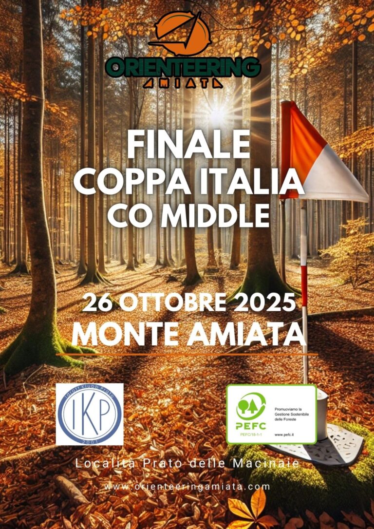 Finale coppa Italia orienteering Corsa Orientamento 26 Ottobre 2025 Monte Amiata